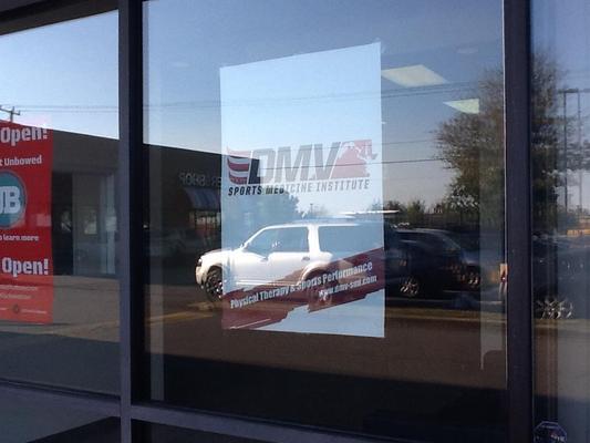 Ad visible from outside
