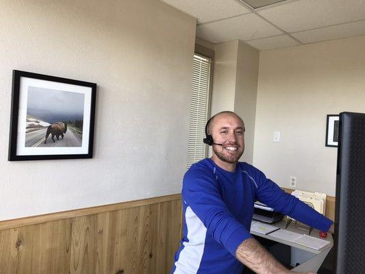 Owner Joe Burnich at Work