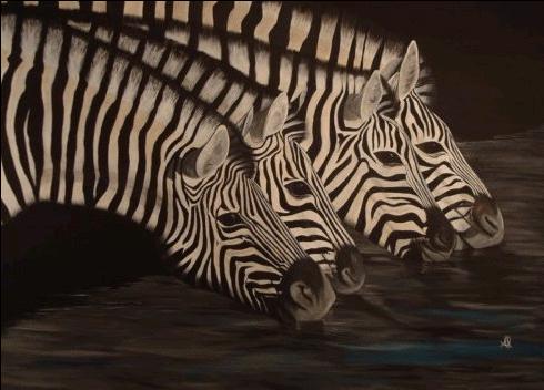 Keeping Cool - Acrylic on Canvas