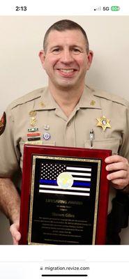 Honorable Sheriff Shawn Giles, my UKS (United Karate Studio) instructor and he works for Cindy Morris now. Small world.