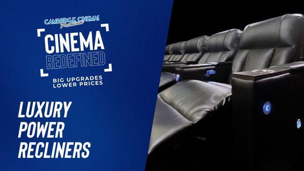 Newly renovated with luxury power recliners