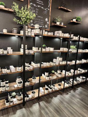 Retail shop attached to the candle making event space