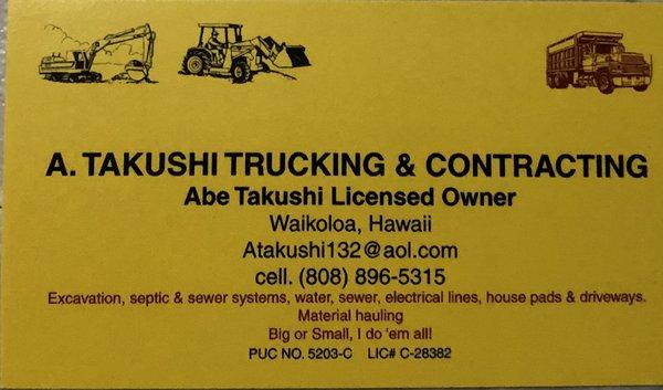 A.Takushi Trucking & Contracting