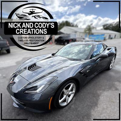 Paint and bodywork completed at Nick and Cody's Creations. Connect with us today!