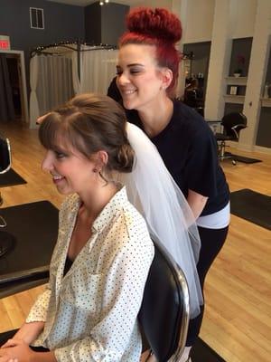 Wedding hair!