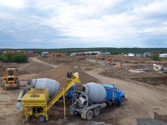 New Stuyahok-Used Fastway, 2 mixers, and pump to batch and place 600+ yrds over 2 yrs.