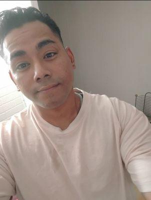 A picture of me, clean and shaved so you see i myself keep myself clean and everything around me, I love to be busy and looking busy.