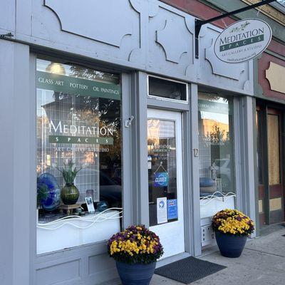 Storefront of Meditation Spaces, sacred gifts and fine art