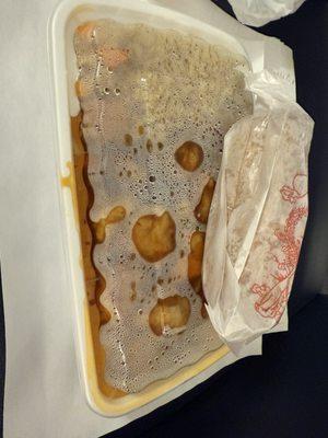 Orange chicken dinner combo