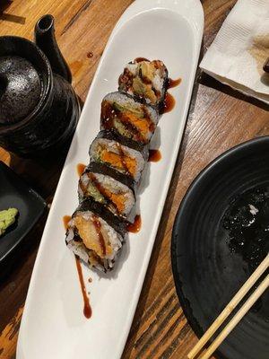 Ordered a second Veggie Tempura Roll but asked for Seaweed casing