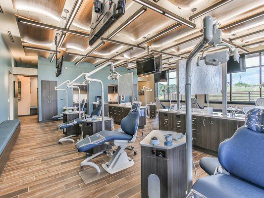 Interior of Katy West location of Brock Orthodontics