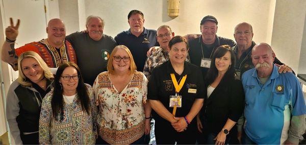 Members attending a conference