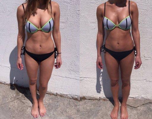 Before & After! I love my Tan!!