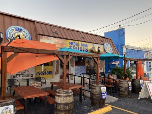 Indoor and outdoor seating!