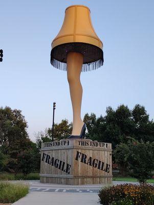 Great day ended with a view of the Leg Lamp!