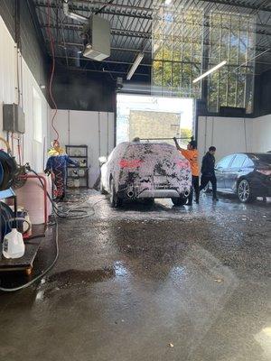 Bubble Bath Hand Car Wash