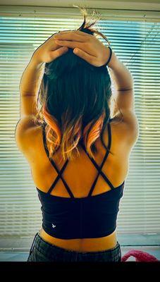 Hair so bright, even the sun's gotta wear shades. Sorry not sorry for blinding you.