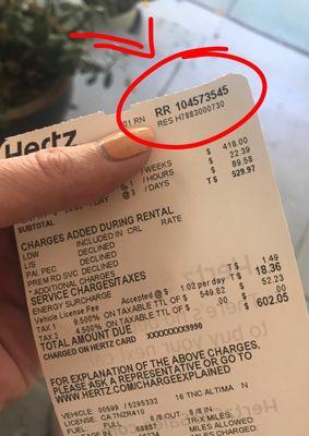 If you are unable to locate your "RR Number" the employees at this location will refuse to assist you with anything until you find it.