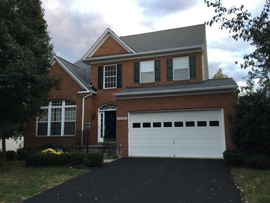 Roofing job done October 25, 2017