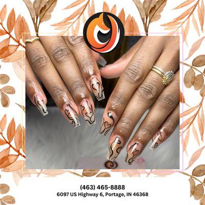 The weather's cooling down, but our salon is warm and welcoming. Come in and relax!