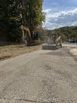 Base compaction is the key to a long lasting driveway!
