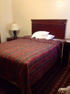 The Full size comfy bed.