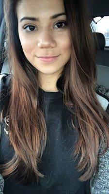 Balayage and a small trim