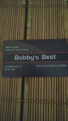Bobby's Best Pet Services