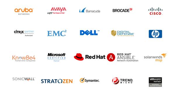 We've surrounded ourselves with some pretty impressive associates so that we can integrate the best IT services with the brightest partners.