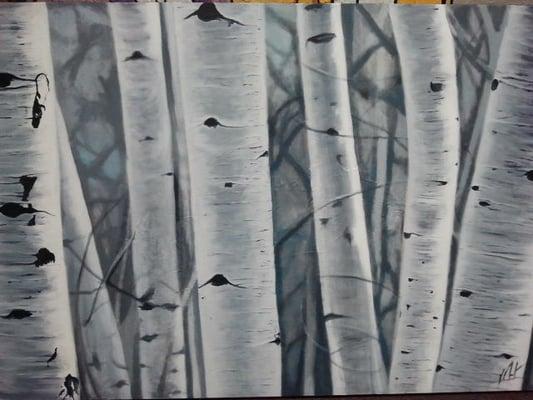 Teacher Kathleen's acrylic on canvas