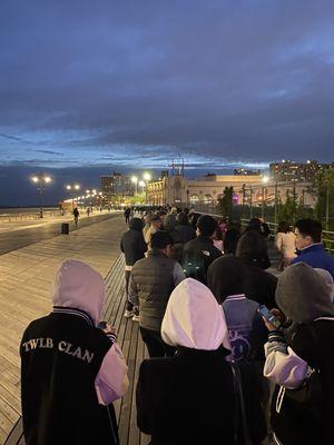 Concert starts at 8pm. This was line at 7:50pm. Took an hour and a half to get inside
