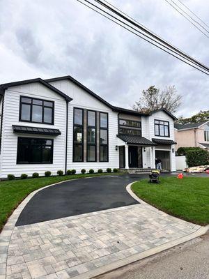 Blacktop patio