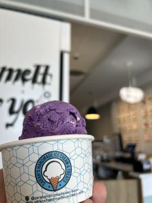 Ube Cheesecake Ice Cream Cup