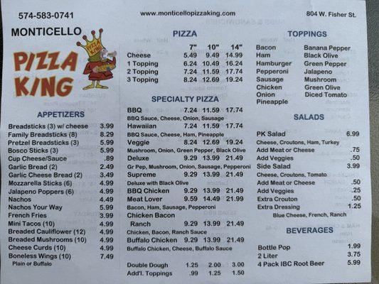 Monticello Pizza King