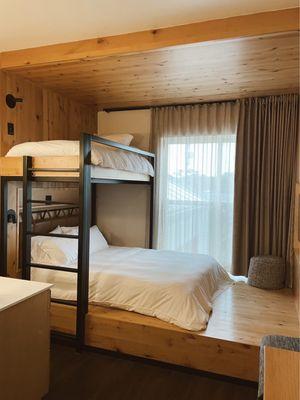Bunk bed room.