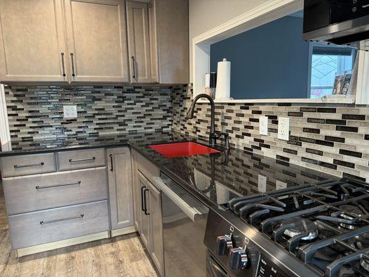 Finished with backsplash