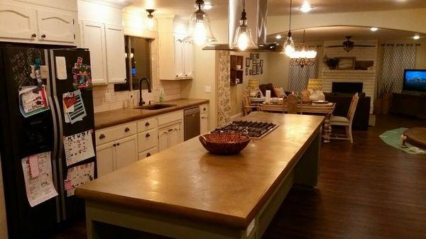 Concrete countertops