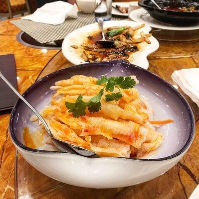 Thai style chicken feet -- kinda too sweet for my taste. Although, it was deboned which was nice.