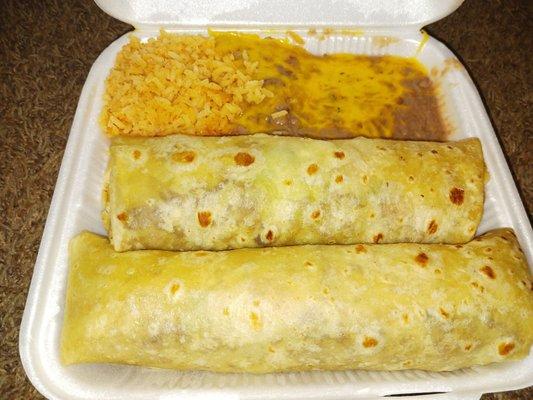 2 asada burrito combo Sep 20th 2022