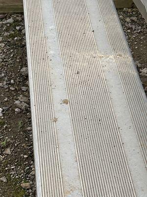 Mud on bleachers when rainy