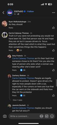 Is this how you guys want your business represented? Supporting a protester being hit by someone who went OFF ROAD to harm the victim?