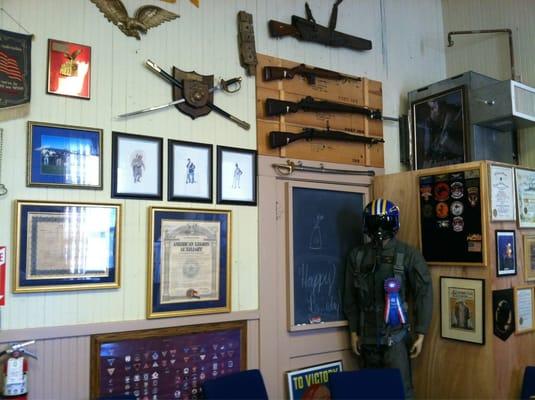 A few pieces of memorabilia