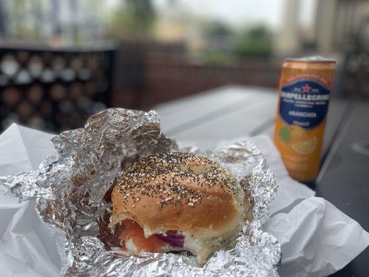 Lox on everything bagel