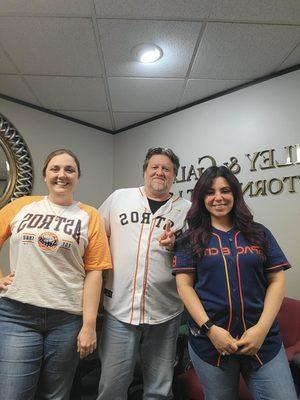 Houston team all dressed up for spirit week at B&G