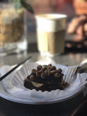 Peanut butter brownie