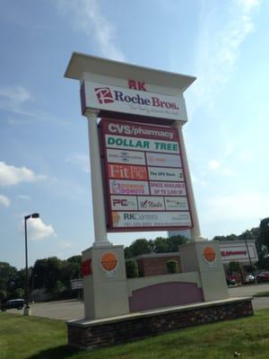 RK Center -- 25 Washington Street / Route 138, Easton Sign