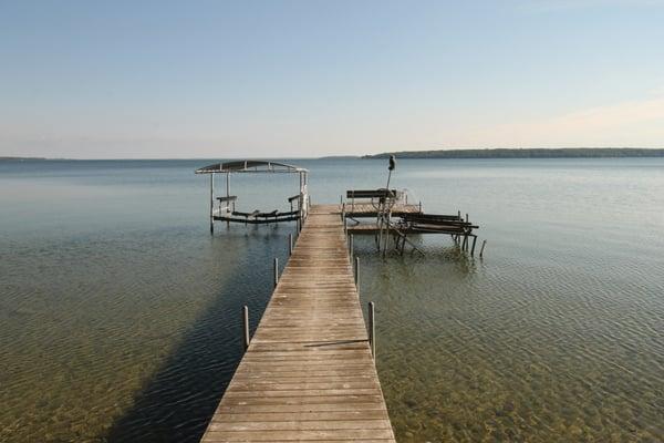 Sit on the dock and enjoy