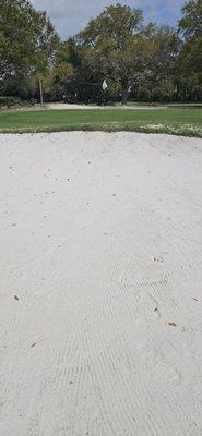 Not one bunker was raked.