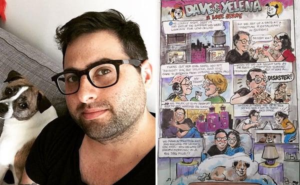 Caricatoon for anniversary