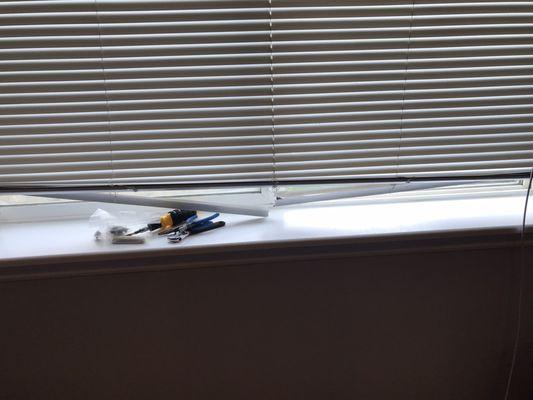 Broken blinds the day I moved in